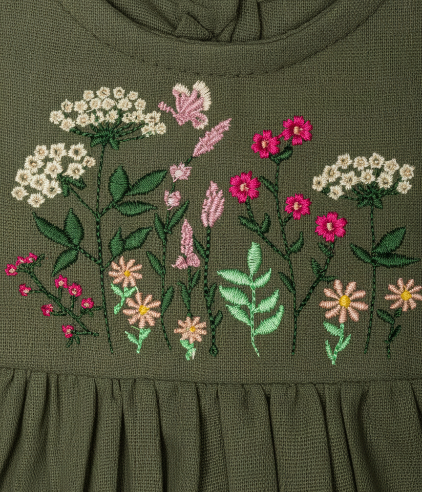 VESTIDO GIARDINO BORDADO | ¡Elige color y bordado!