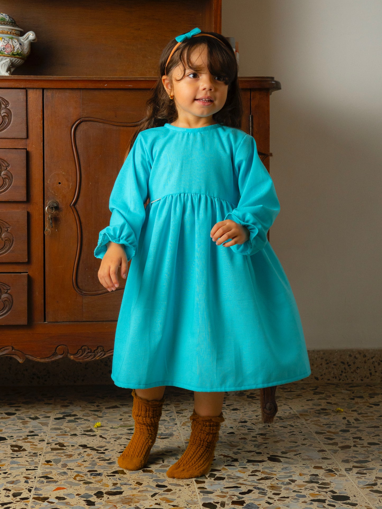 VESTIDO GARDENIA | AZUL AQUA