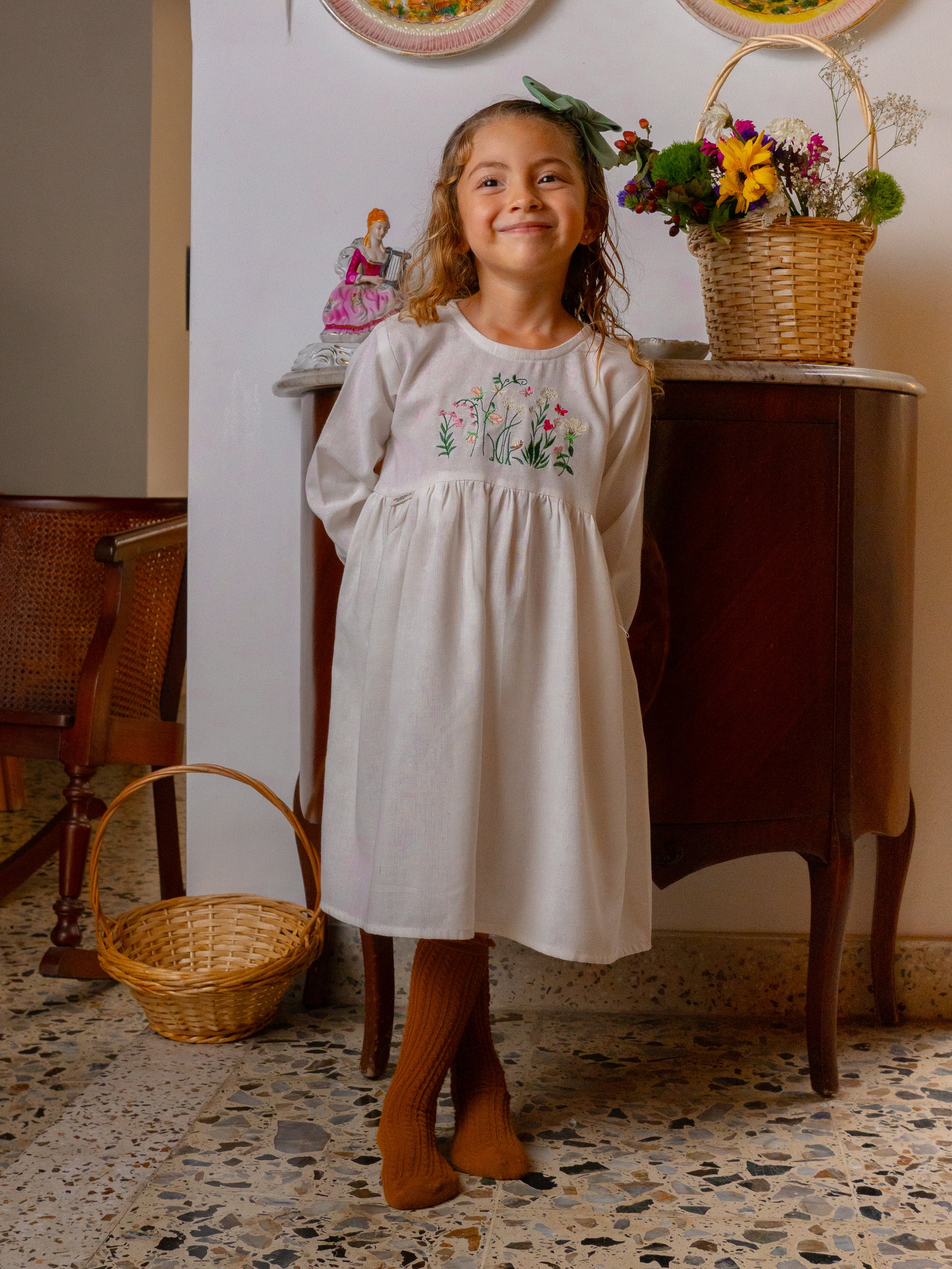 VESTIDO GIARDINO BORDADO | ¡Elige color y bordado!