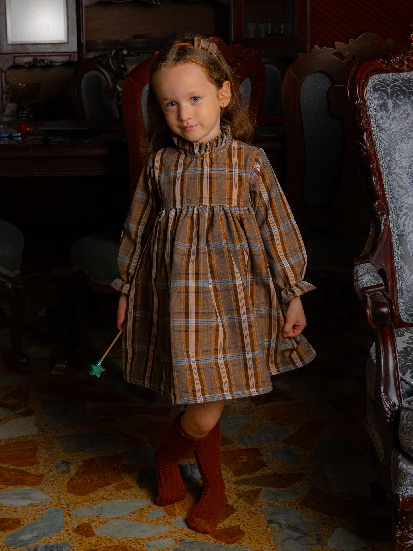 VESTIDO GORETTY | CARAMELLA ESCOCÉS