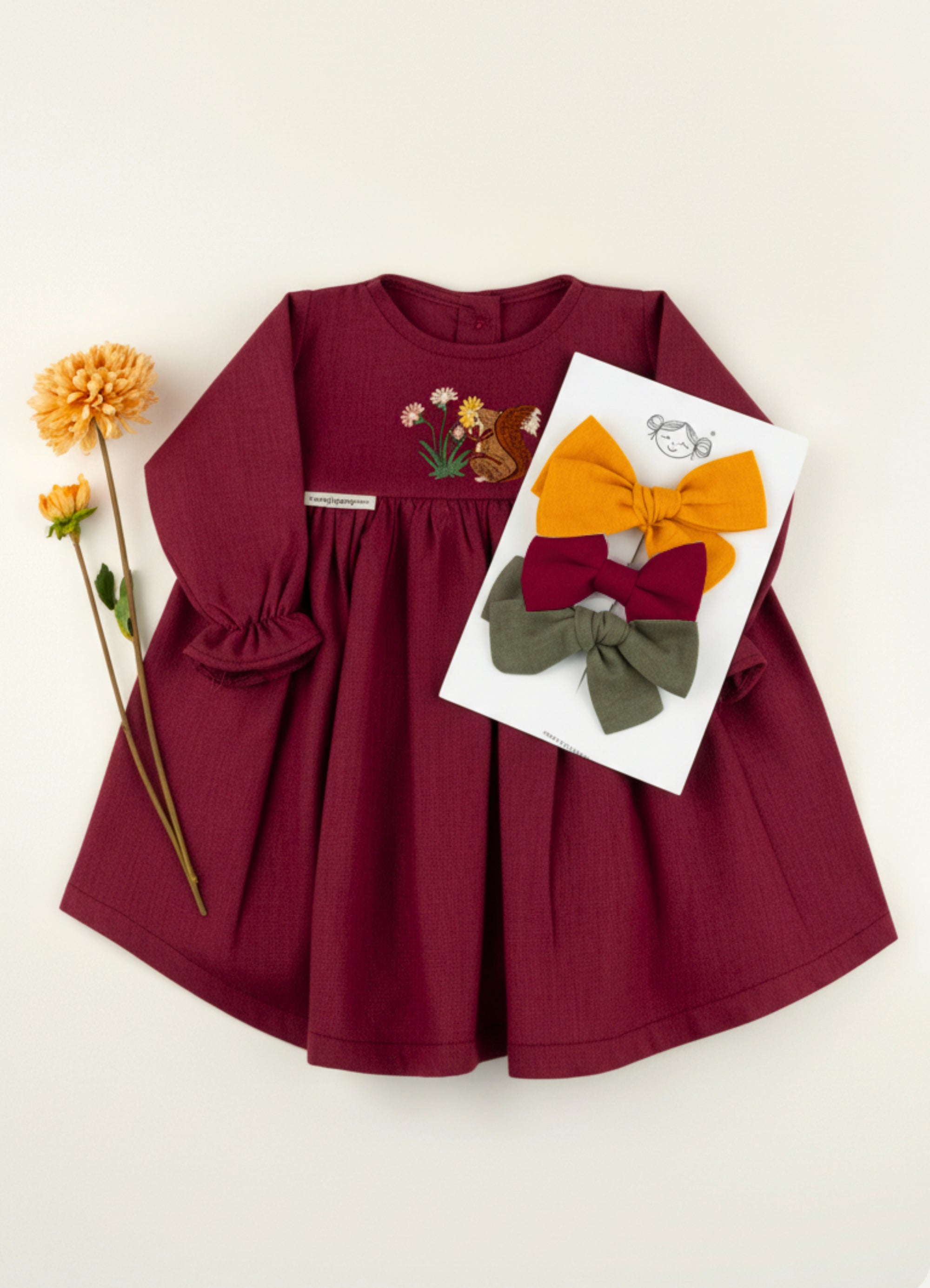 VESTIDO GIARDINO BORDADO | ¡Elige color y bordado!