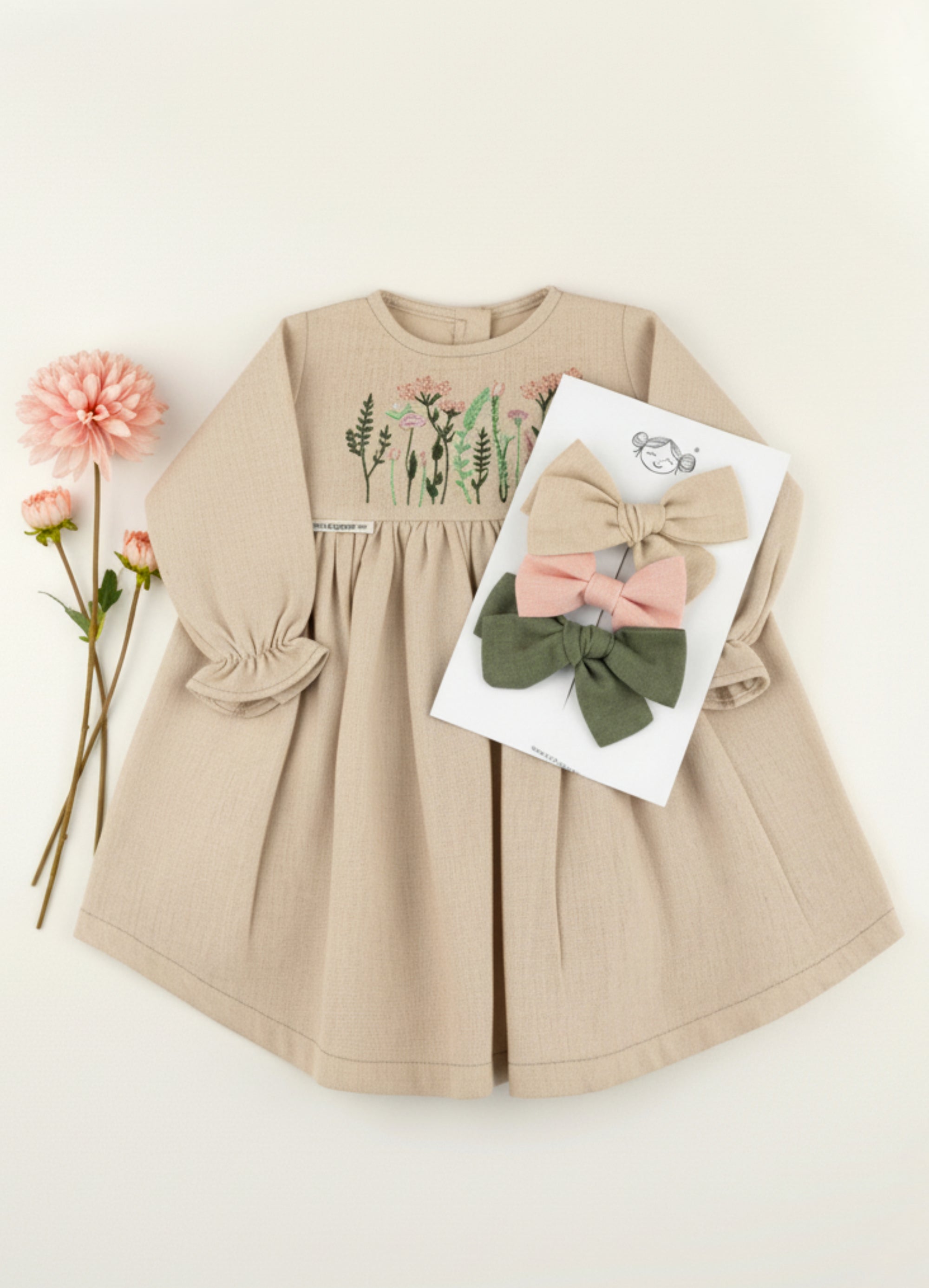 VESTIDO GIARDINO BORDADO | ¡Elige color y bordado!