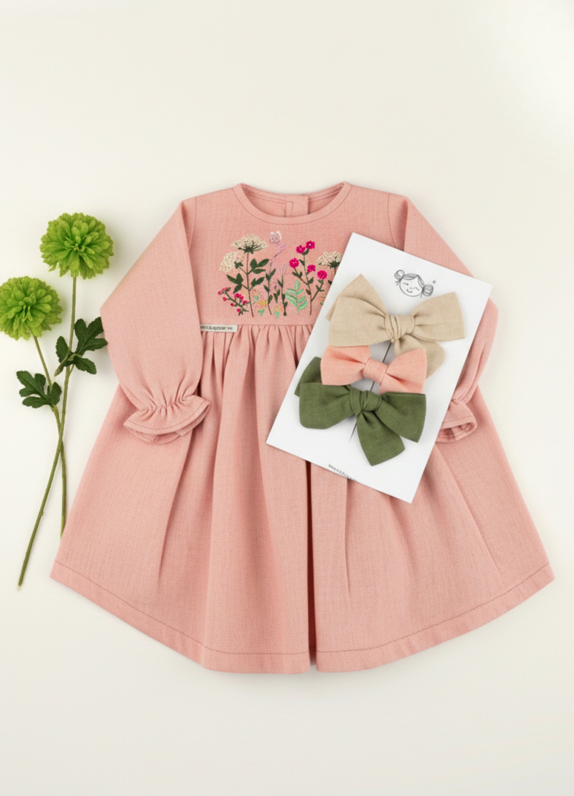 VESTIDO GIARDINO BORDADO | ¡Elige color y bordado!