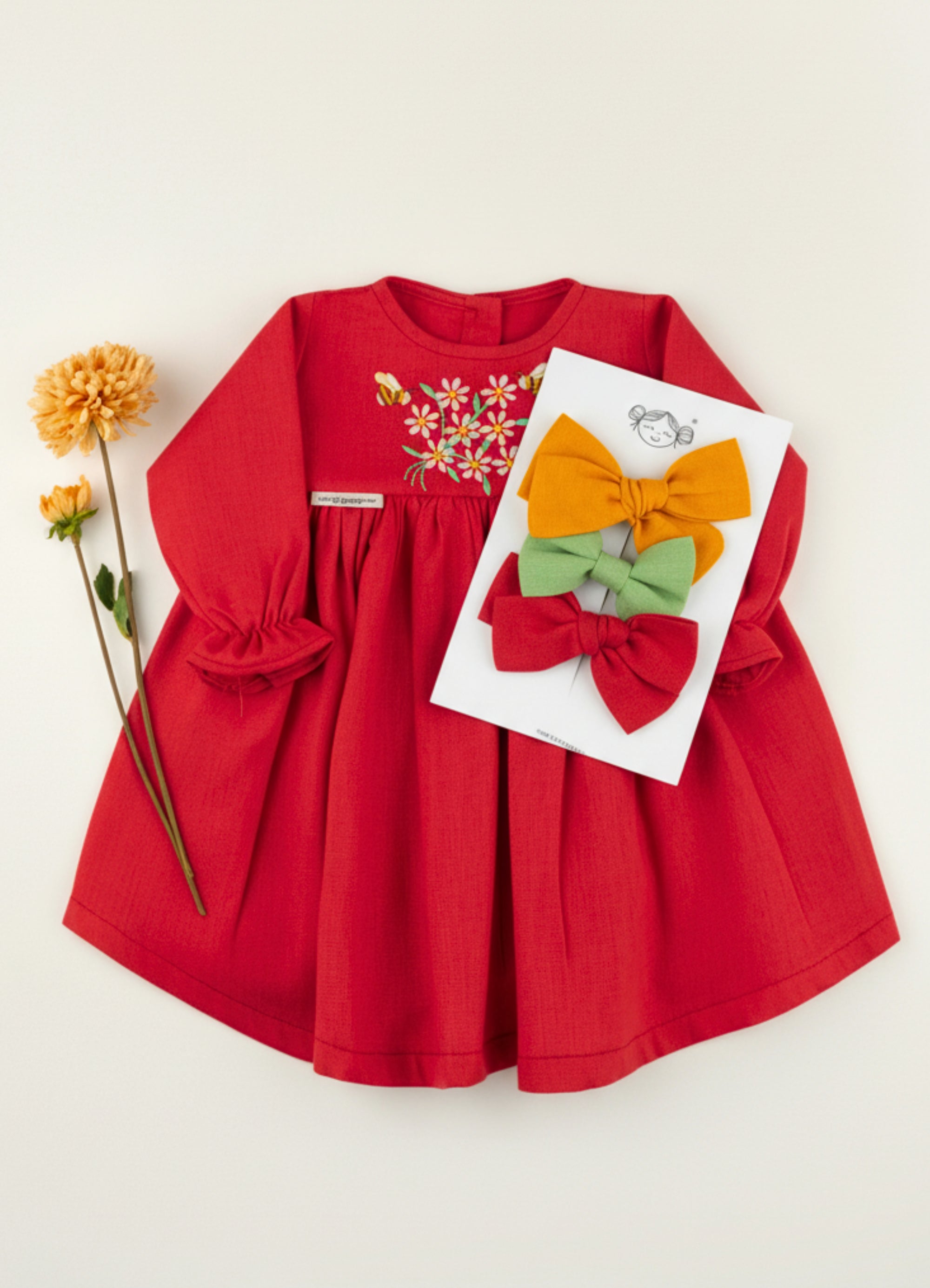 VESTIDO GIARDINO BORDADO | ¡Elige color y bordado!