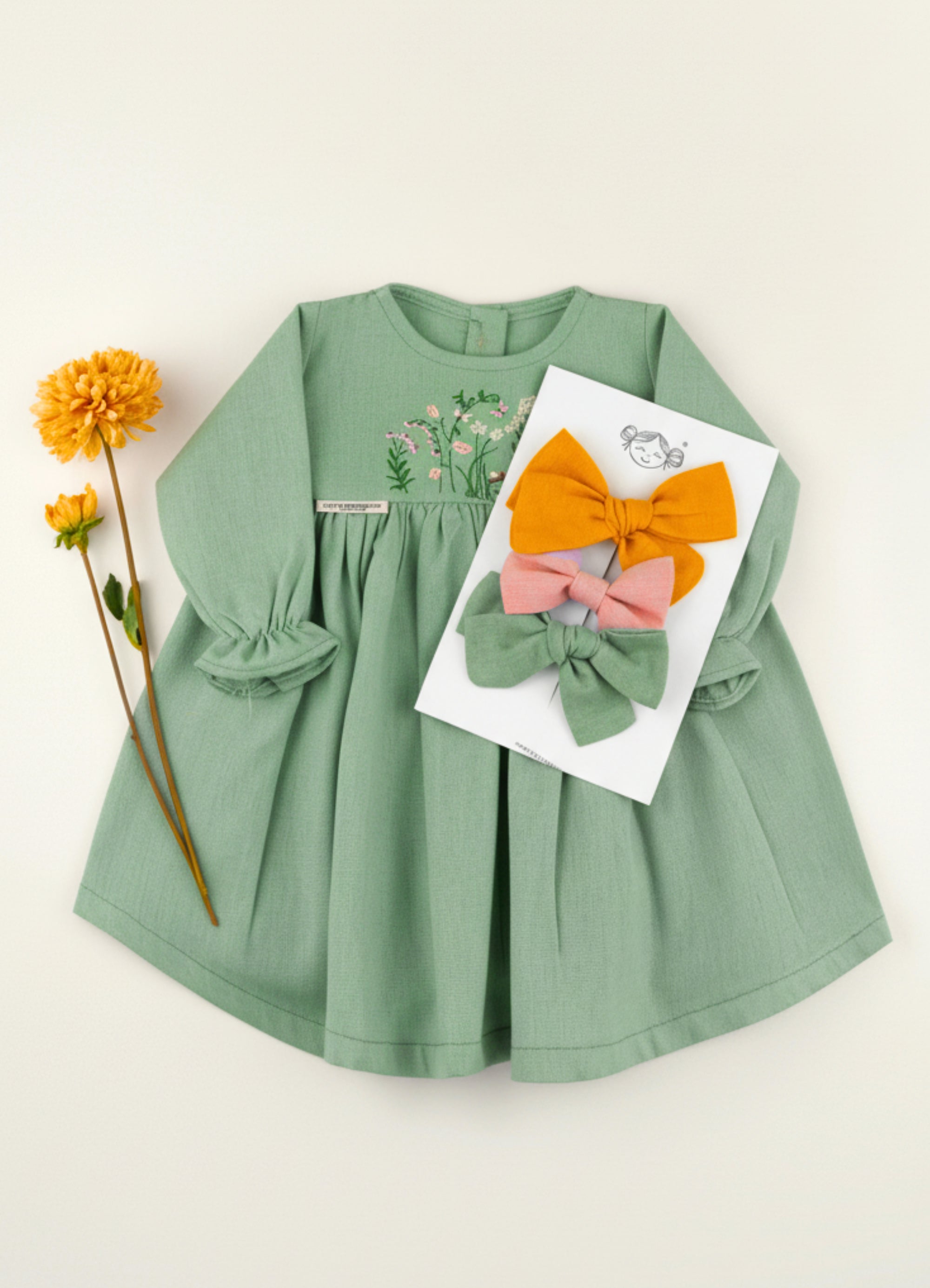 VESTIDO GIARDINO BORDADO | ¡Elige color y bordado!