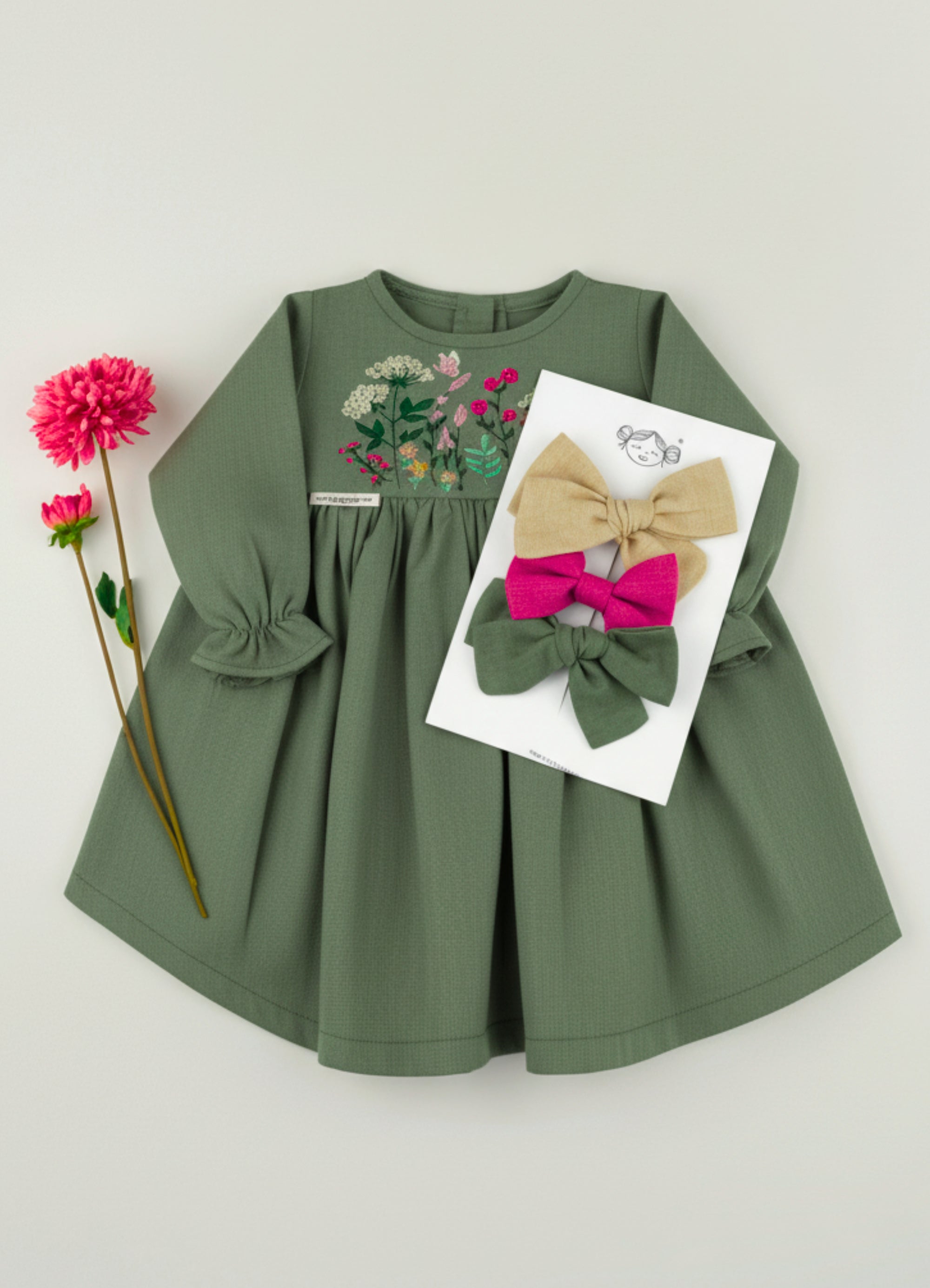 VESTIDO GIARDINO BORDADO | ¡Elige color y bordado!