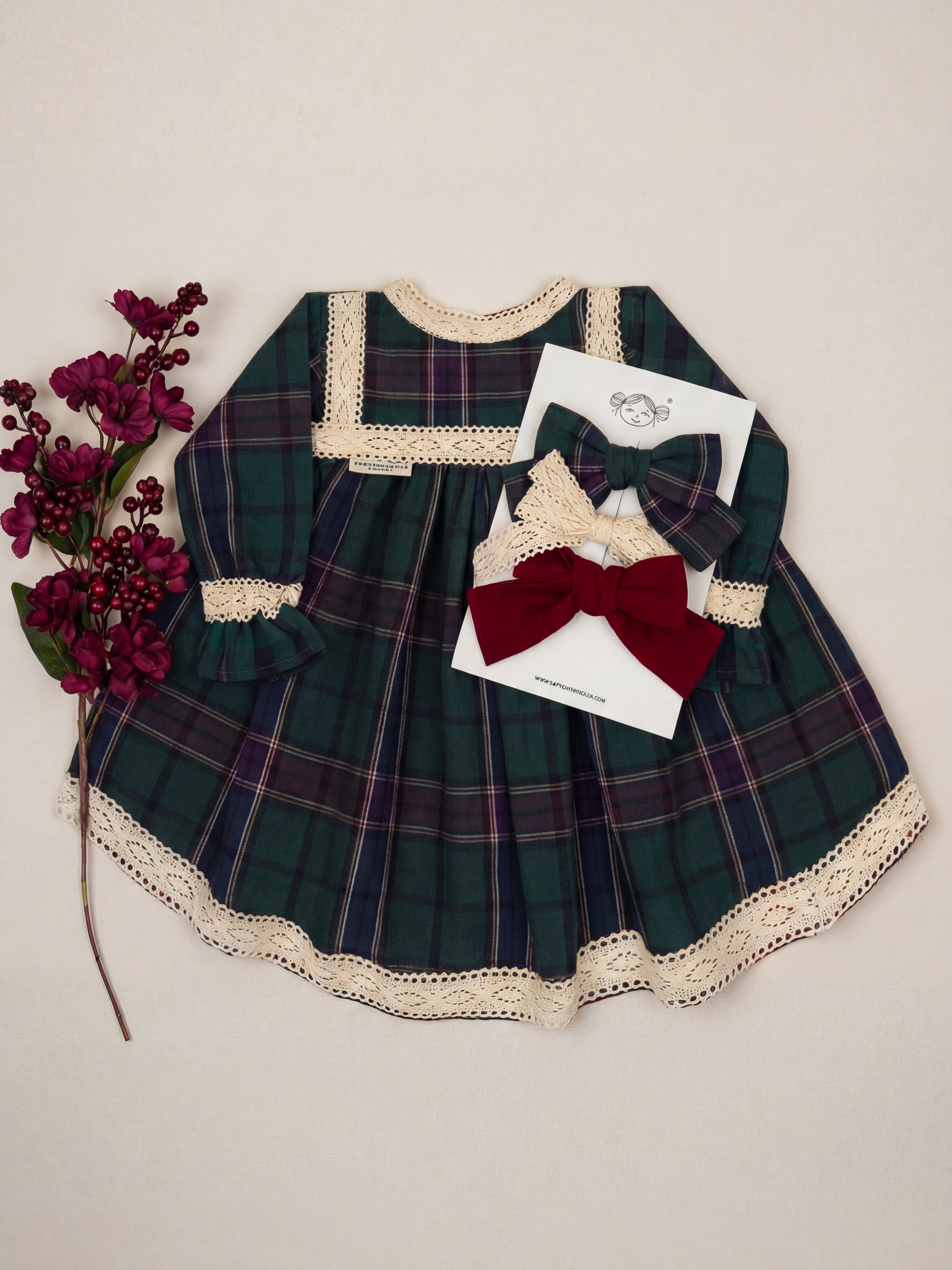 VESTIDO ROMANÉS | ESCOCÉS