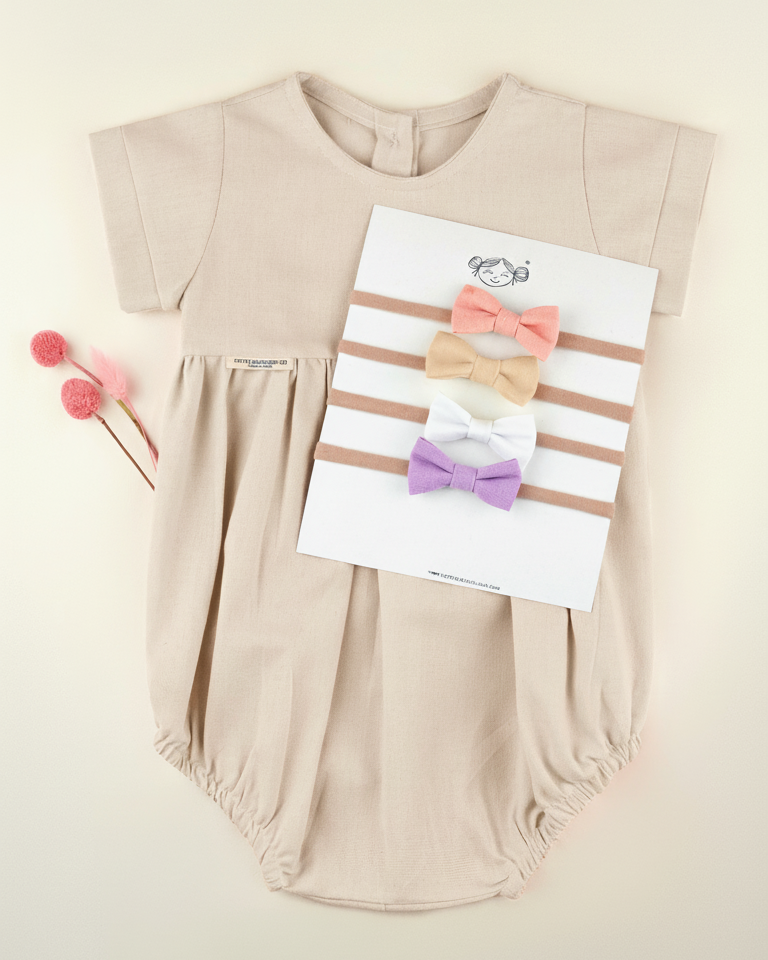 VESTIDO GARDENIA BEBÉ | Manga Corta