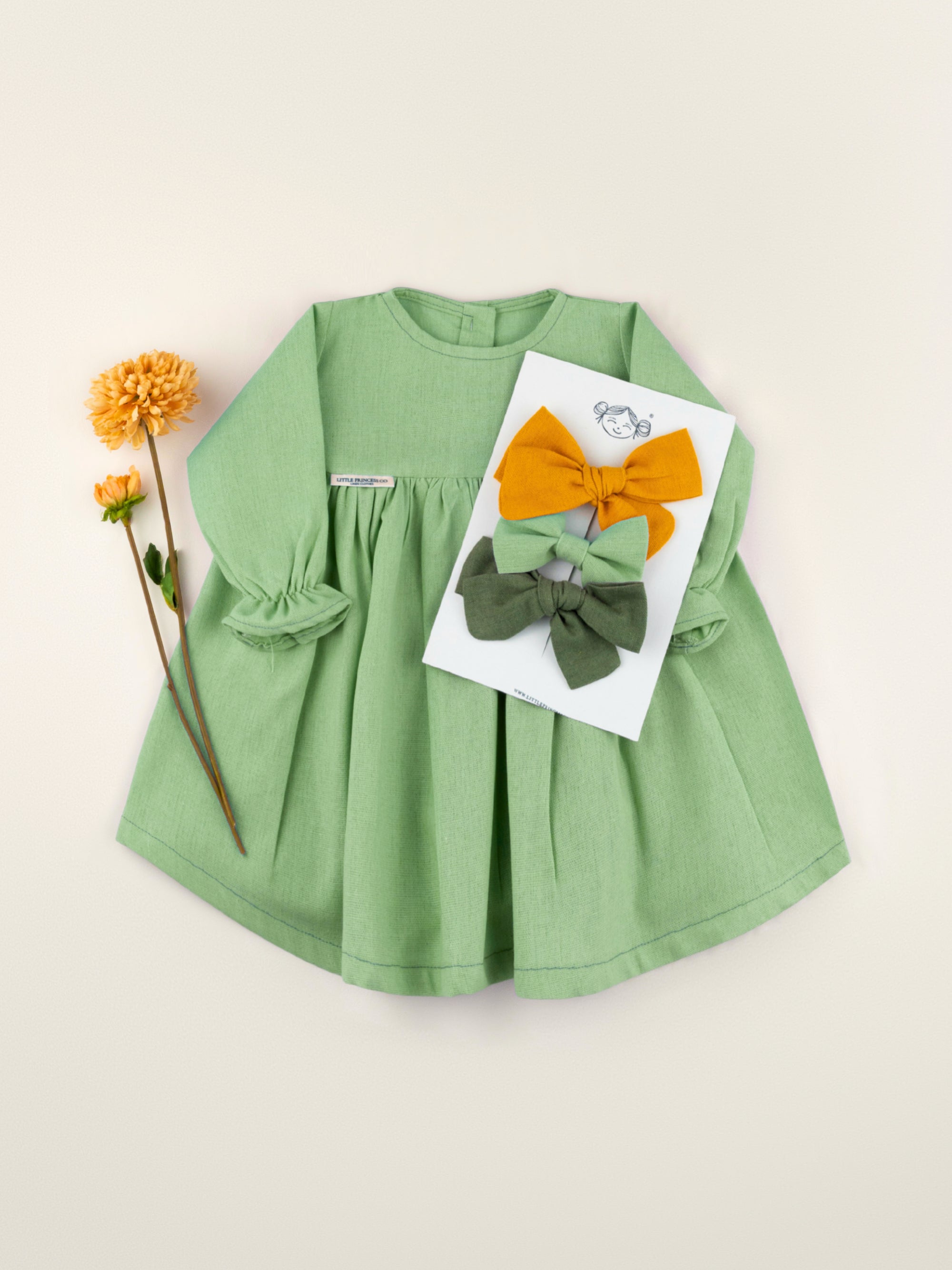 VESTIDO GARDENIA | VERDE PISTACHO