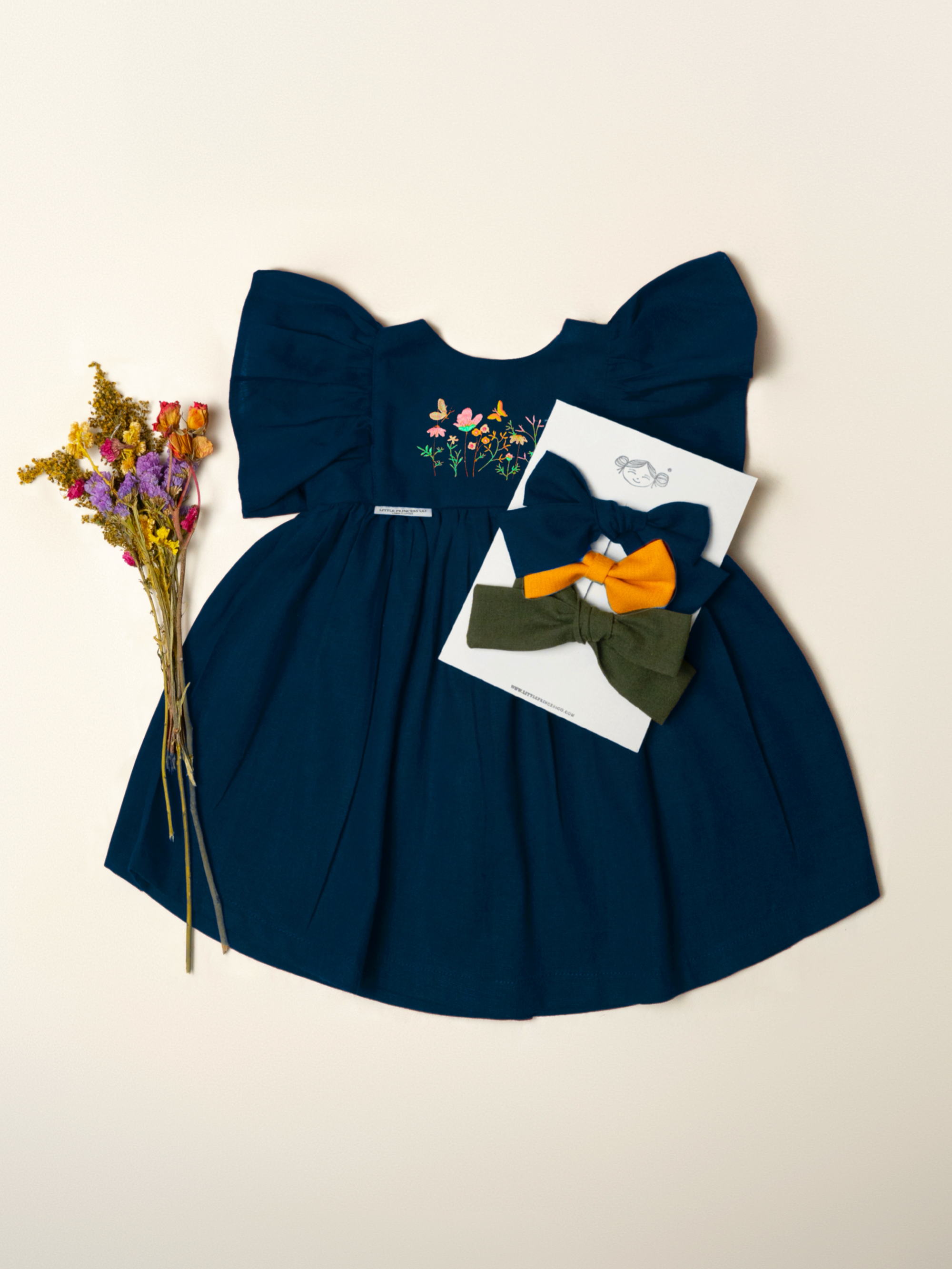 VESTIDO BOLERO AZUL | JARDÍN