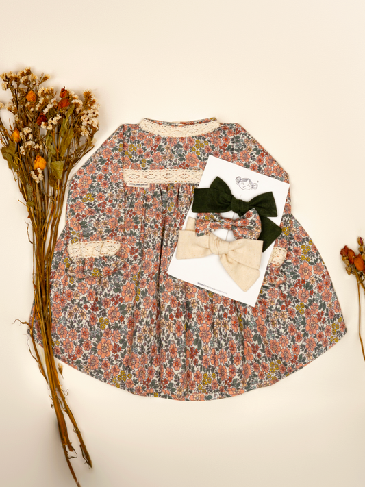 VESTIDO ROMA | FLORA MANDARINA