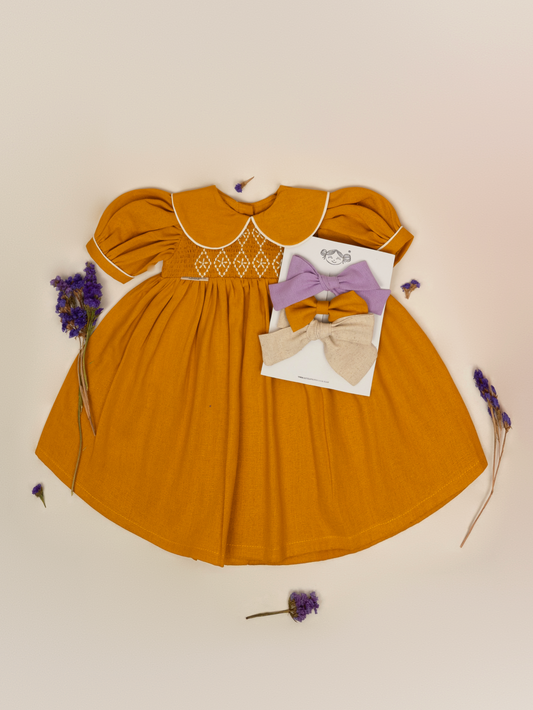 VESTIDO GALILEA | MOSTAZA