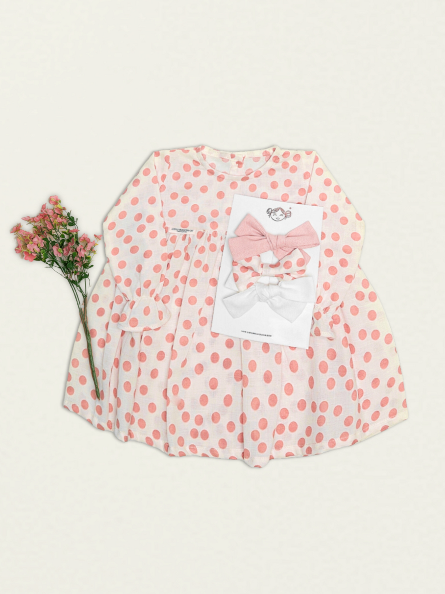VESTIDO LUNARES | ROSADOS
