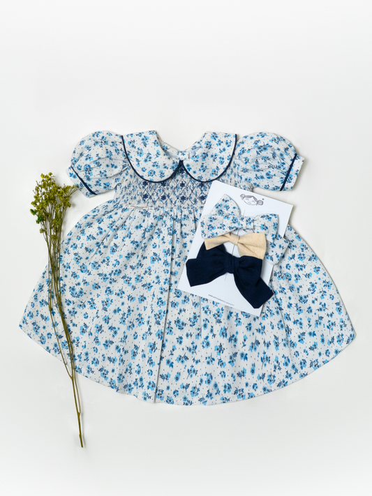 VESTIDO GALILEA | FLORA AZUL