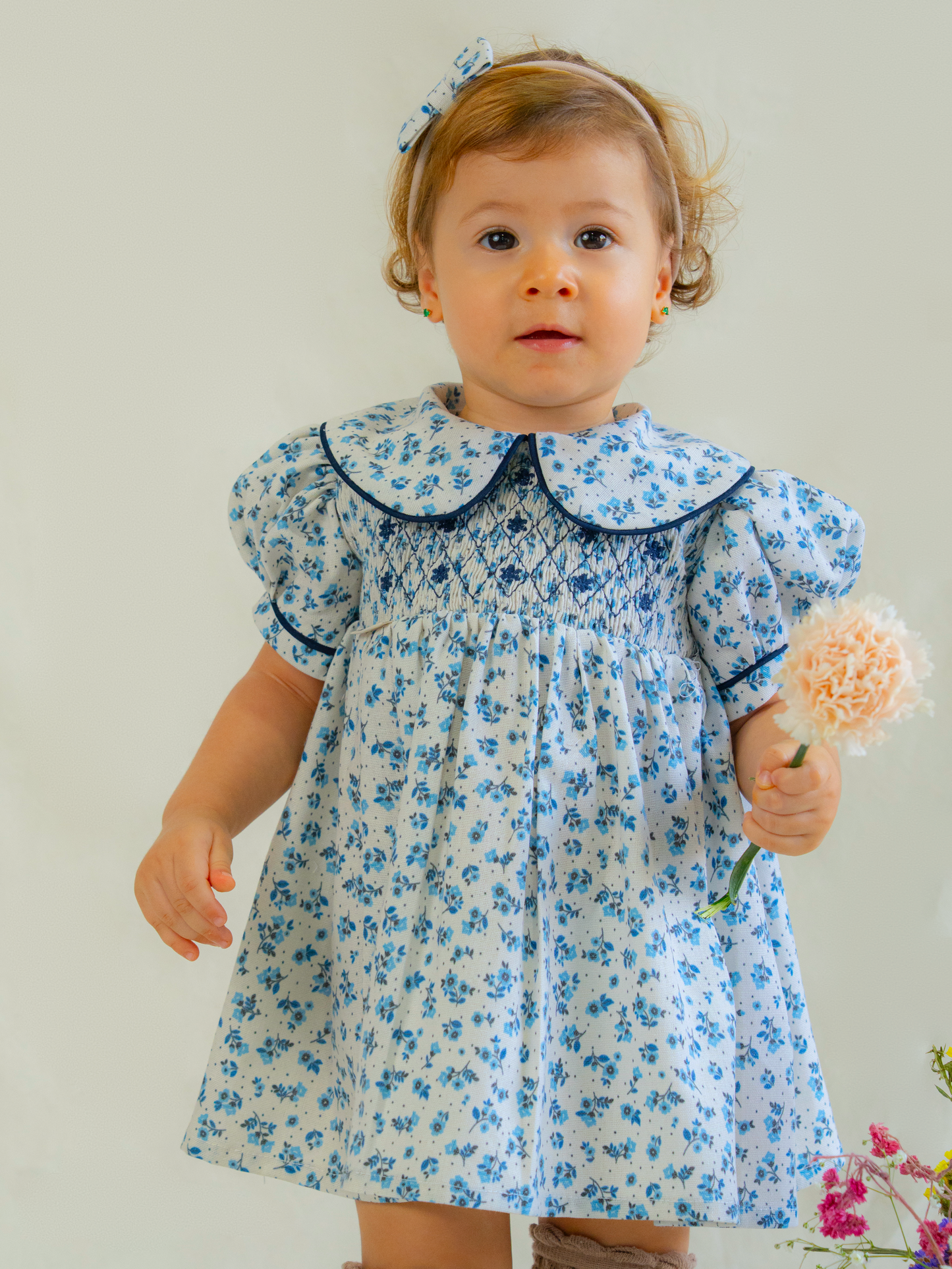 VESTIDO GALILEA | FLORA AZUL