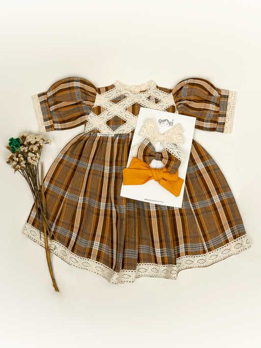 VESTIDO GRETEL | CARAMELA ESCOCÉS