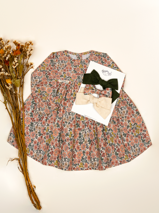 VESTIDO GARDENIA | FLORA MANDARINA