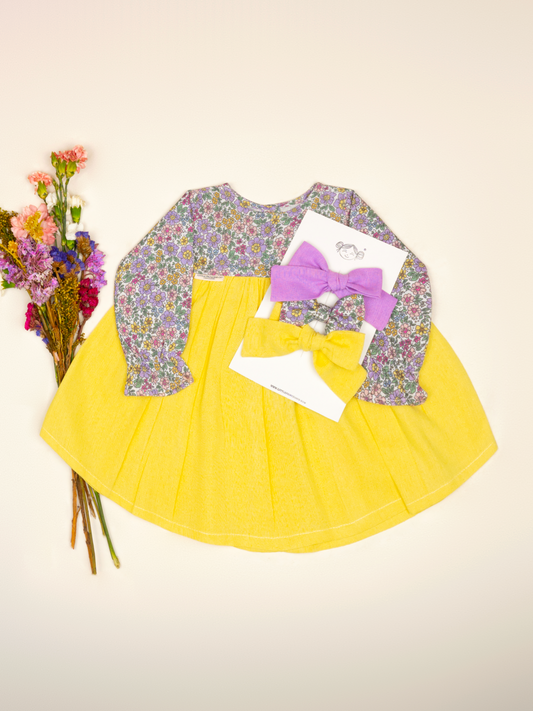 VESTIDO GARDENIA | COMBINADO FLORA LILA
