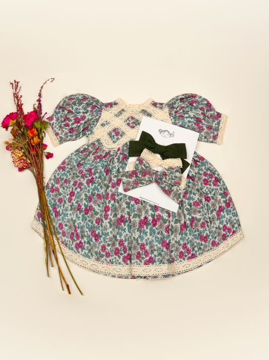 VESTIDO GRETEL | FLORA VERDE