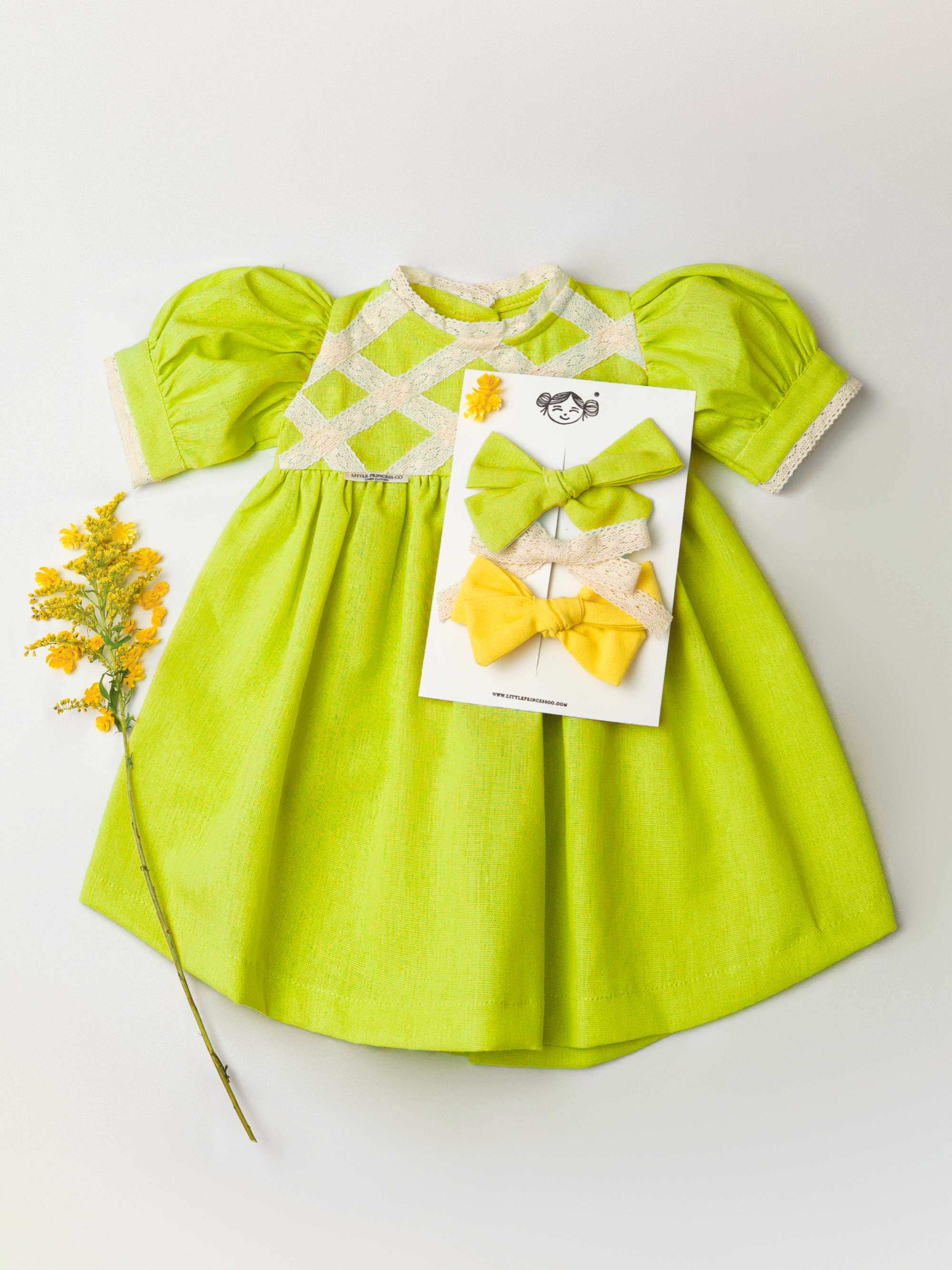 VESTIDO GRETEL | VERDE LIMÓN